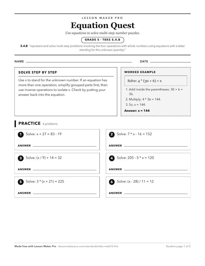 Preview of the 5.4.B printable worksheet