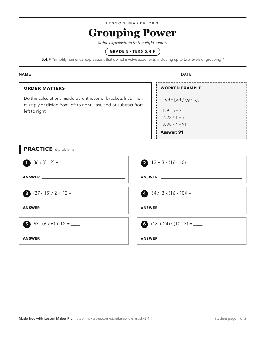 Preview of the 5.4.F printable worksheet