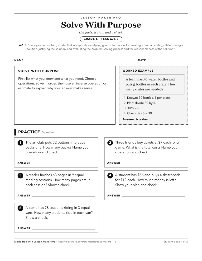 Preview of the 6.1.B printable worksheet