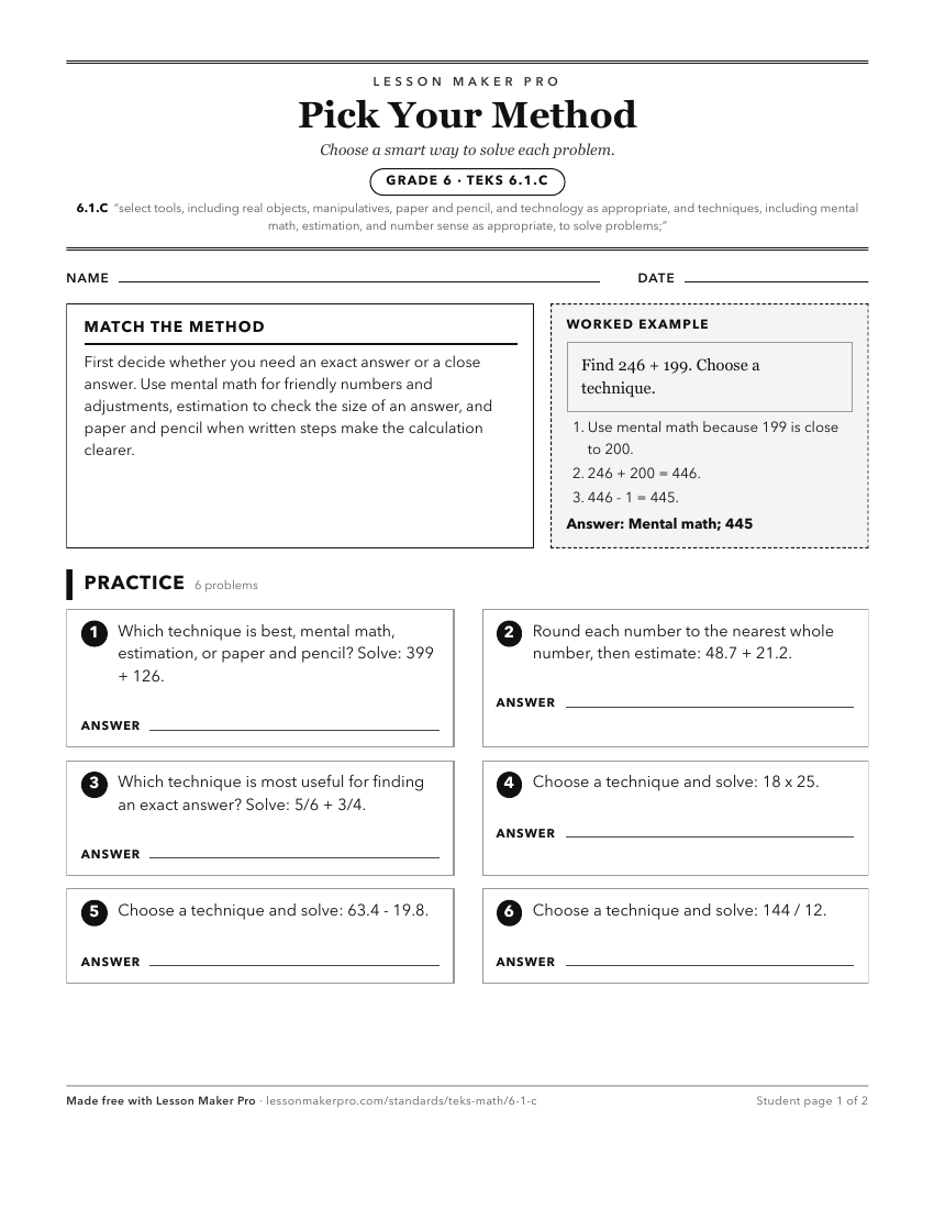 Preview of the 6.1.C printable worksheet