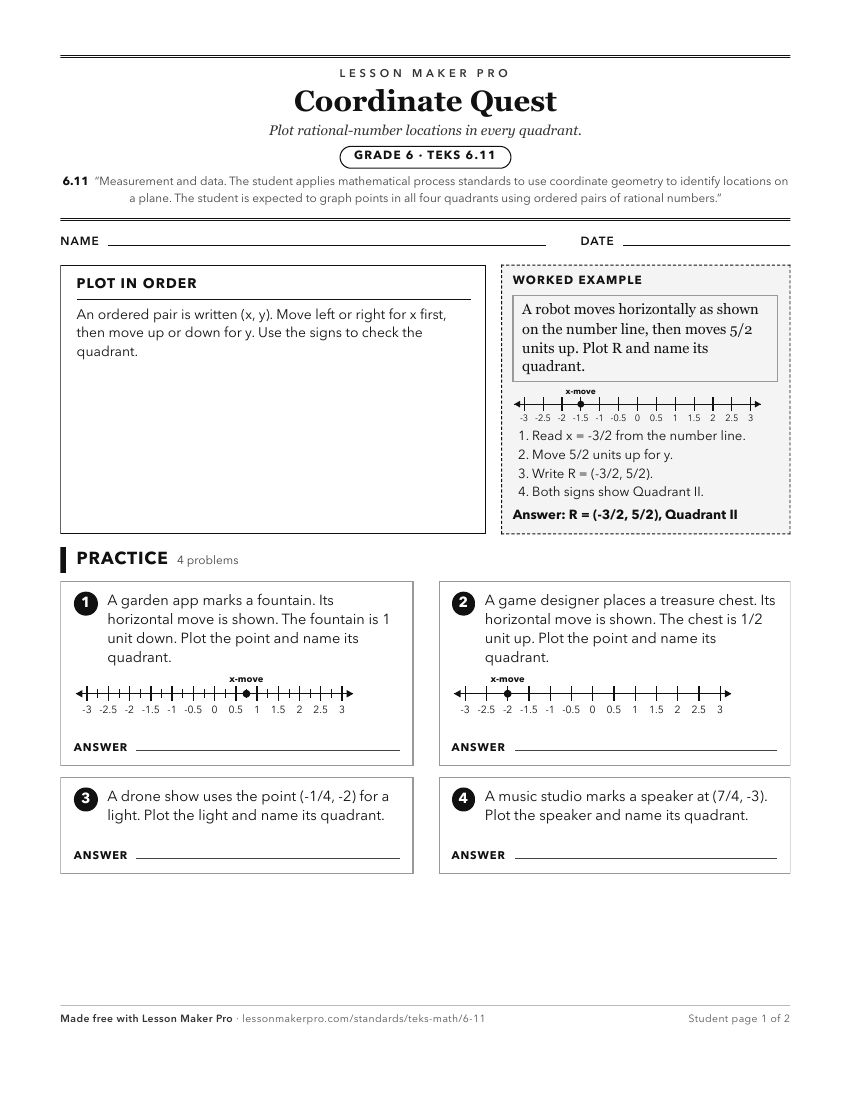 Preview of the 6.11 printable worksheet