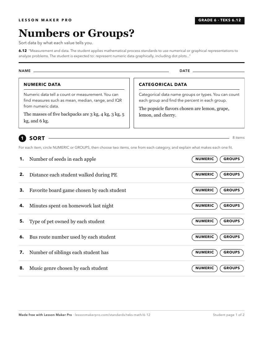 Preview of the 6.12 printable worksheet