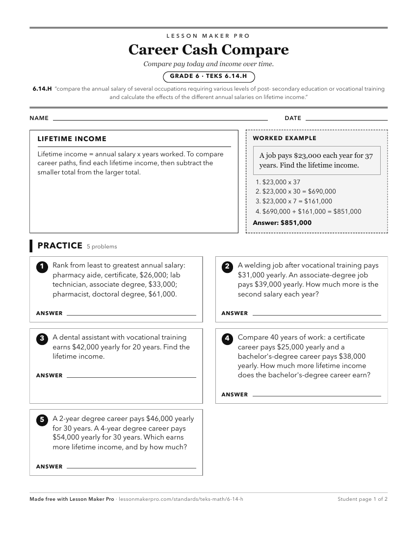 Preview of the 6.14.H printable worksheet
