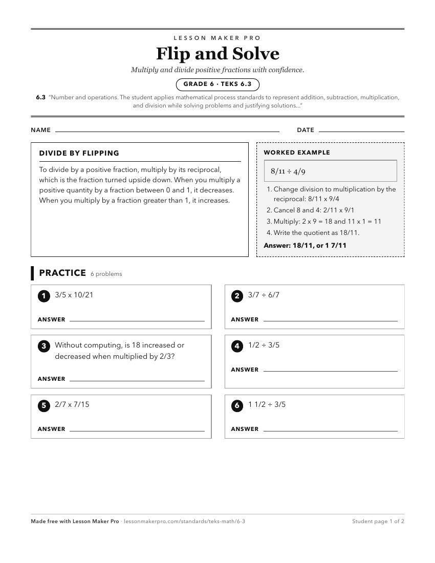 Preview of the 6.3 printable worksheet