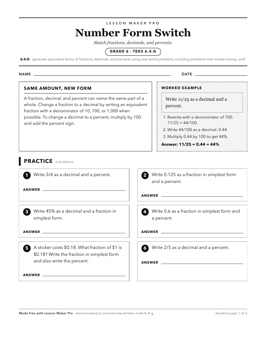 Preview of the 6.4.G printable worksheet