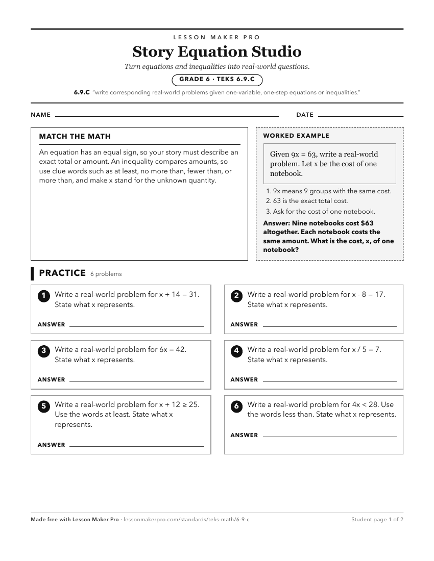 Preview of the 6.9.C printable worksheet