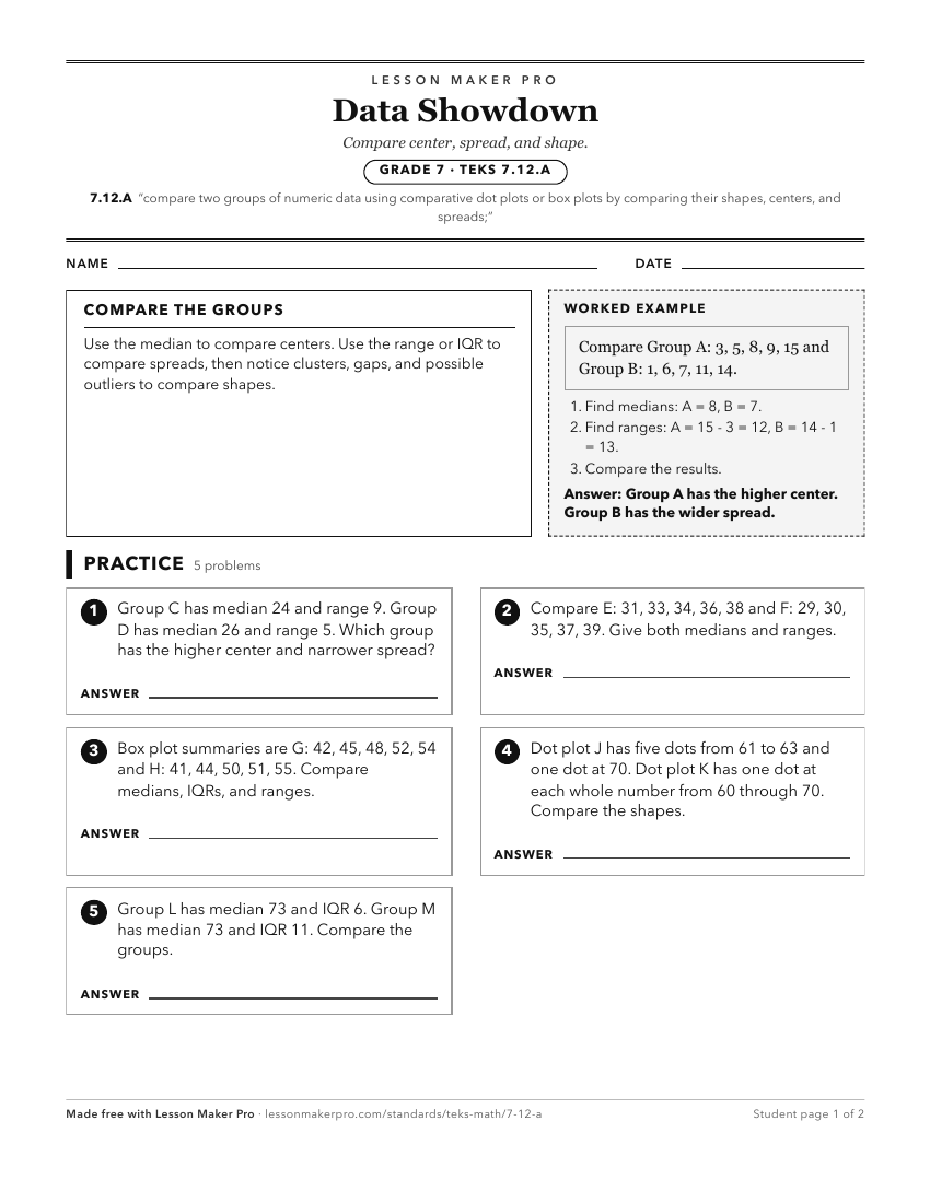 Preview of the 7.12.A printable worksheet