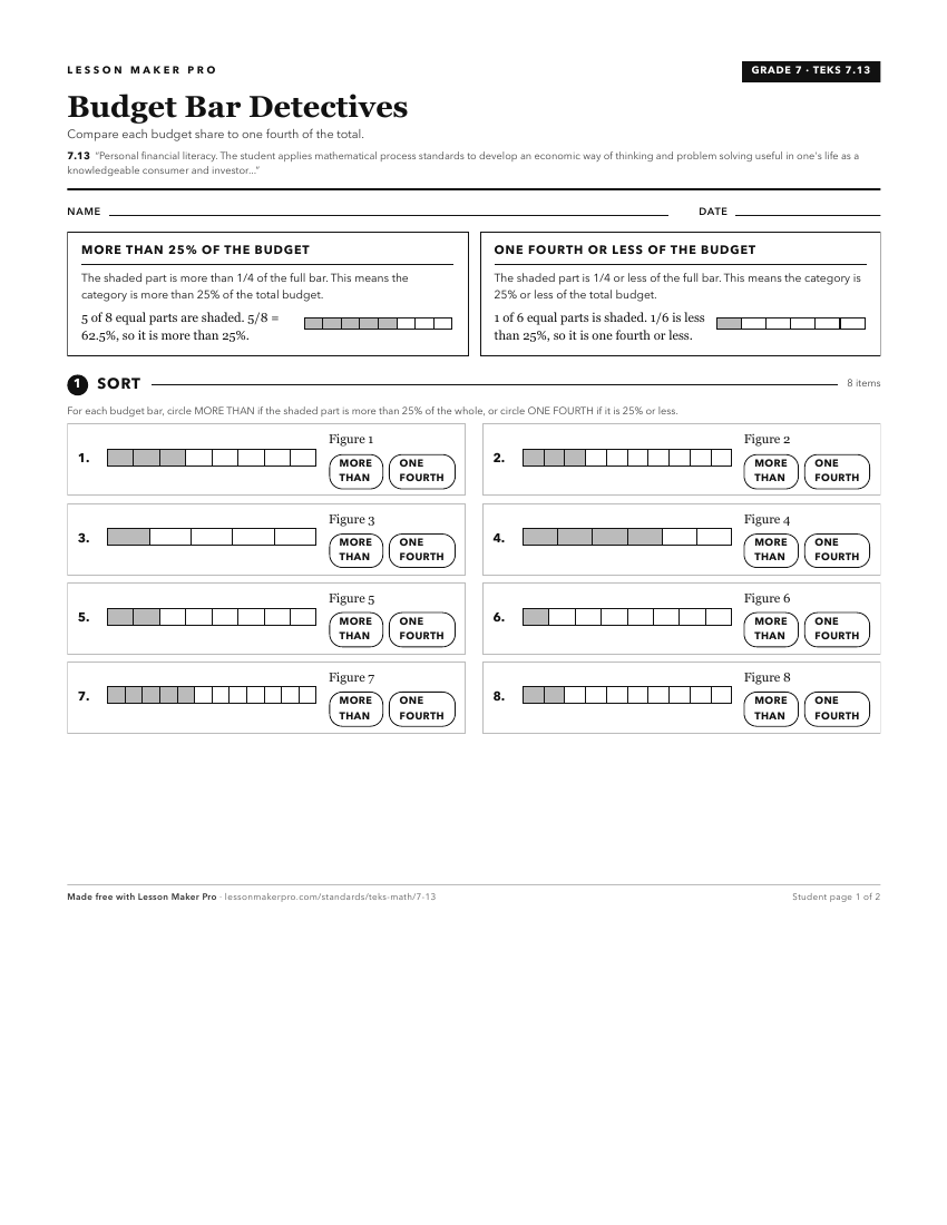 Preview of the 7.13 printable worksheet
