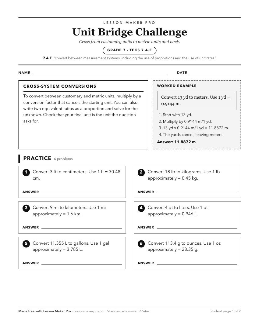 Preview of the 7.4.E printable worksheet