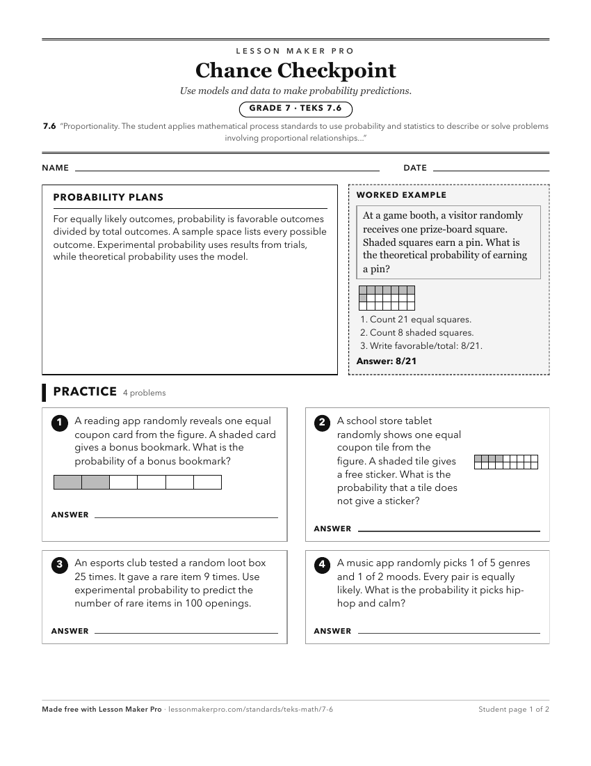 Preview of the 7.6 printable worksheet