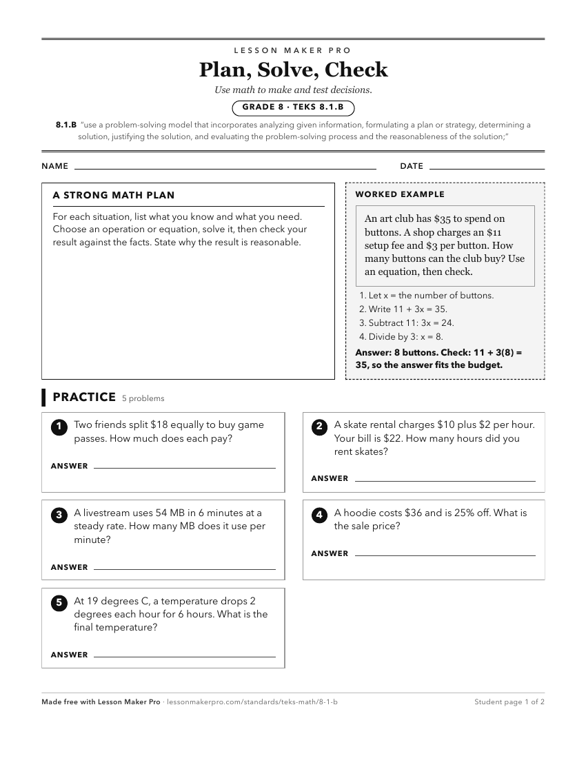 Preview of the 8.1.B printable worksheet
