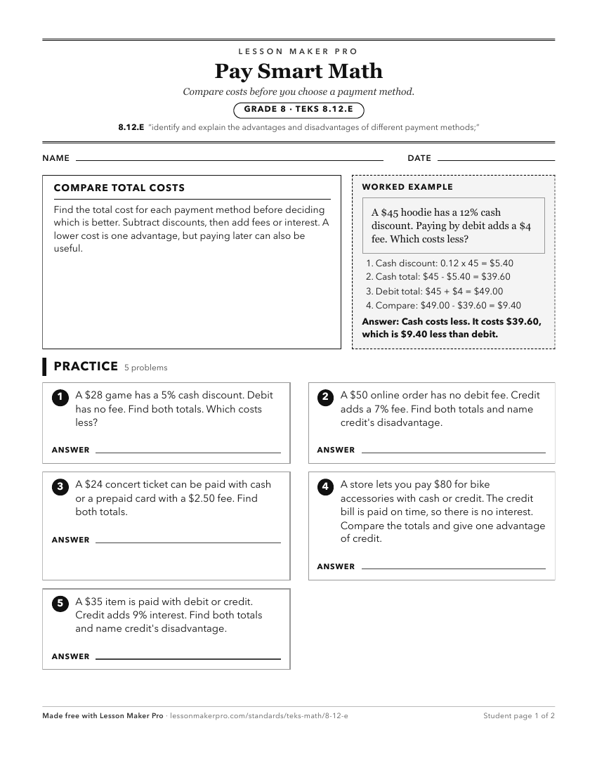 Preview of the 8.12.E printable worksheet
