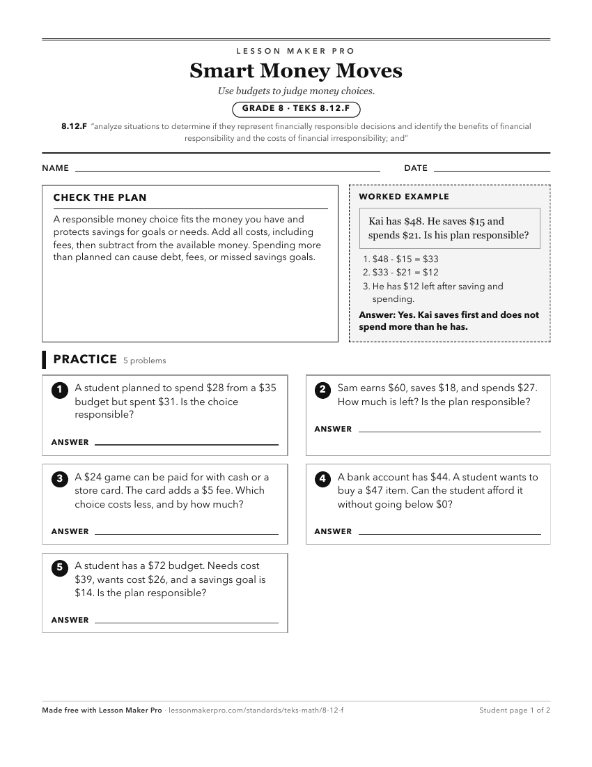 Preview of the 8.12.F printable worksheet