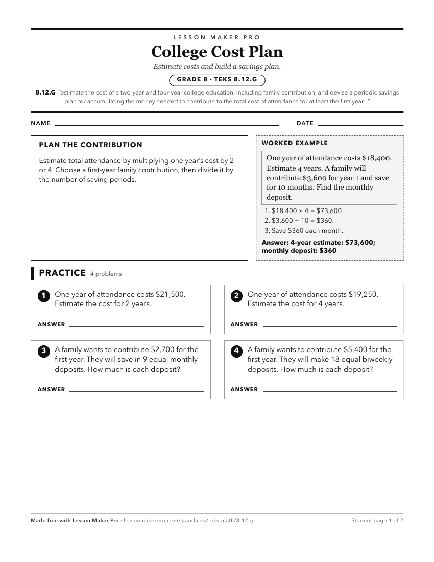 Preview of the 8.12.G printable worksheet