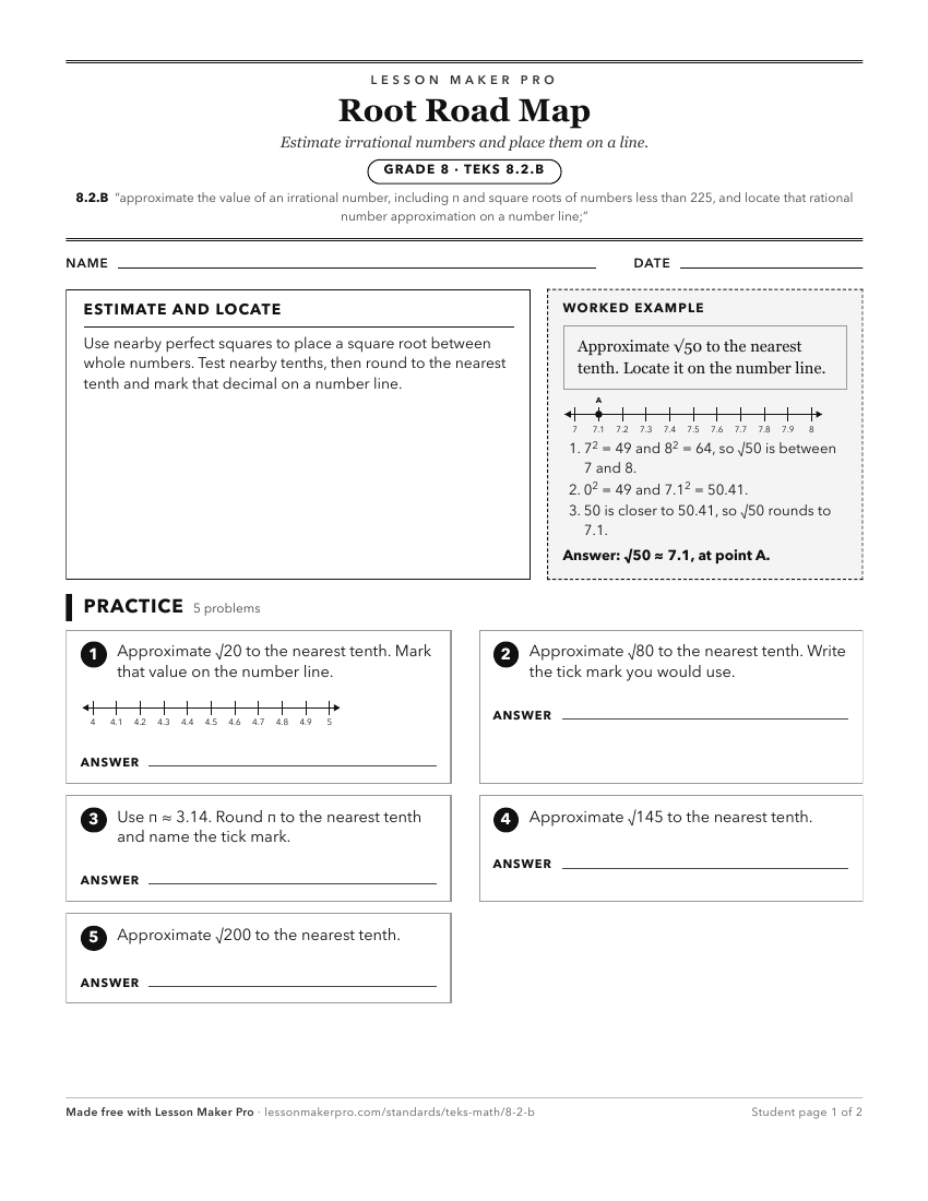 Preview of the 8.2.B printable worksheet