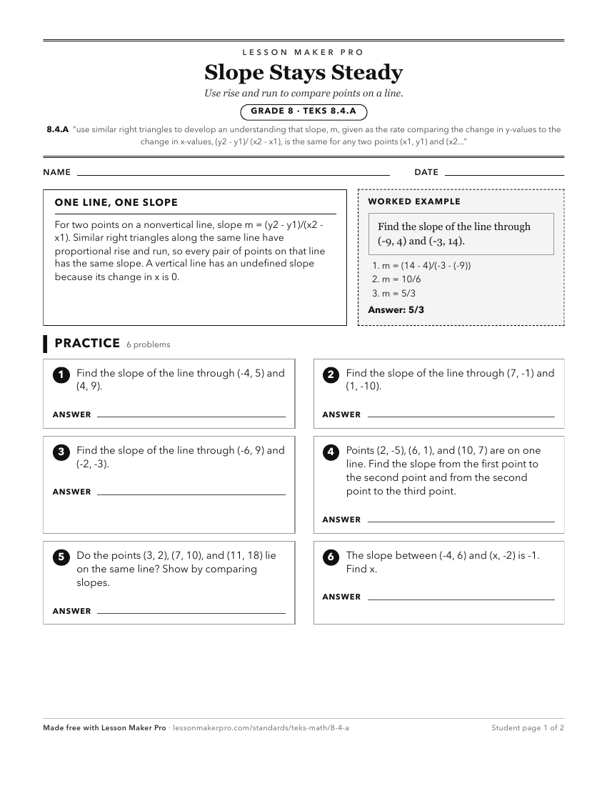 Preview of the 8.4.A printable worksheet