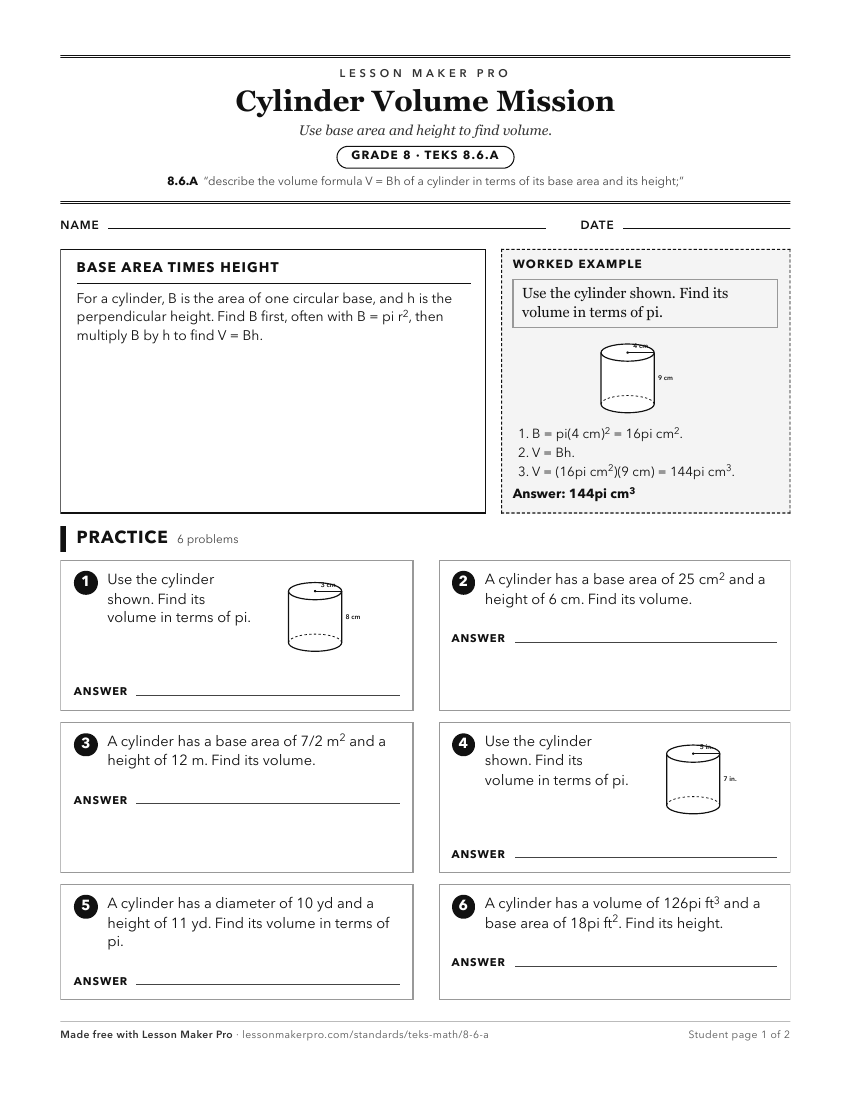 Preview of the 8.6.A printable worksheet