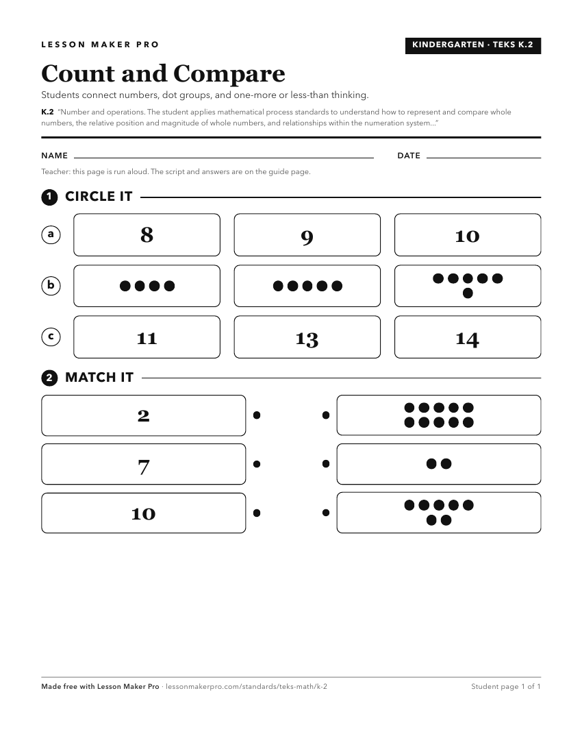 Preview of the K.2 printable worksheet
