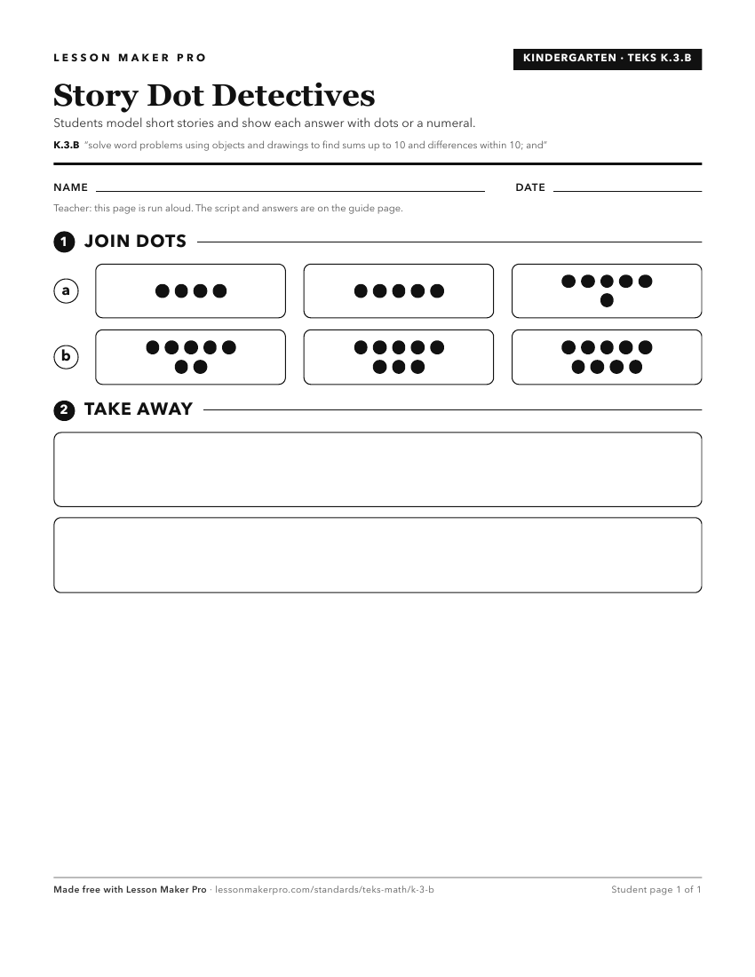 Preview of the K.3.B printable worksheet