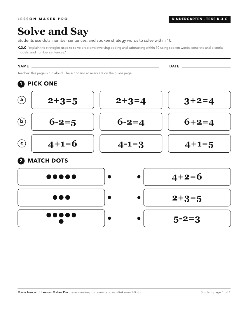 Preview of the K.3.C printable worksheet
