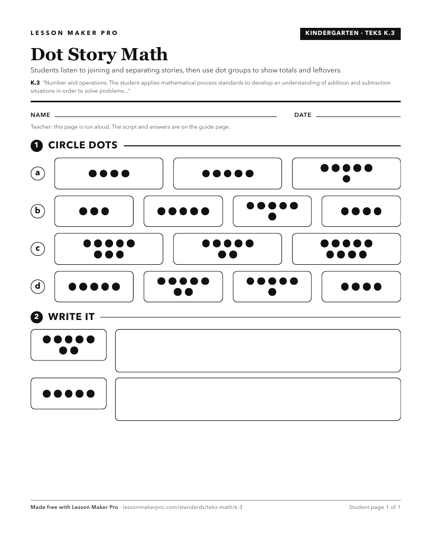 Preview of the K.3 printable worksheet