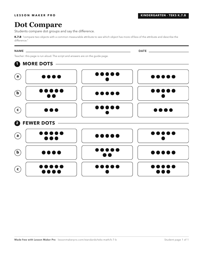 Preview of the K.7.B printable worksheet