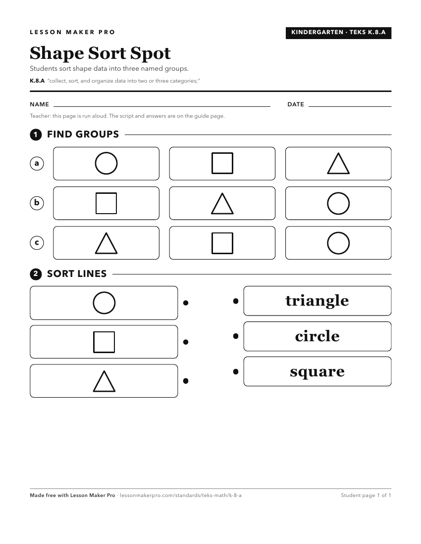 Preview of the K.8.A printable worksheet
