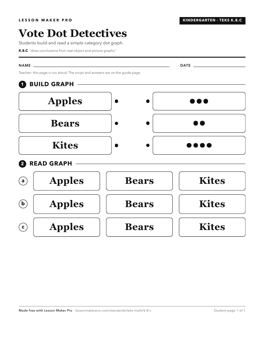 Preview of the K.8.C printable worksheet