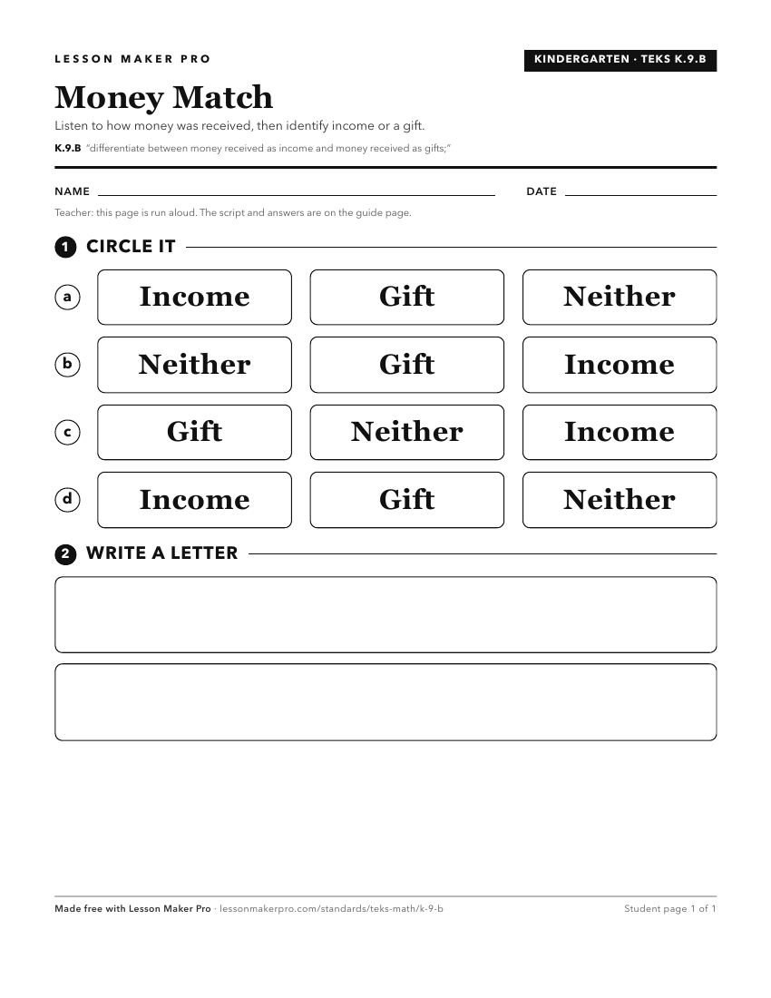 Preview of the K.9.B printable worksheet
