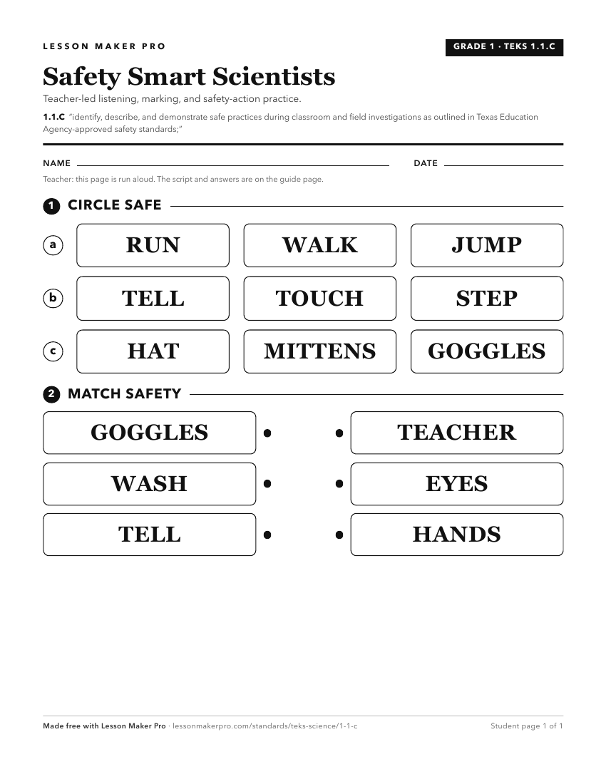 Preview of the 1.1.C printable worksheet