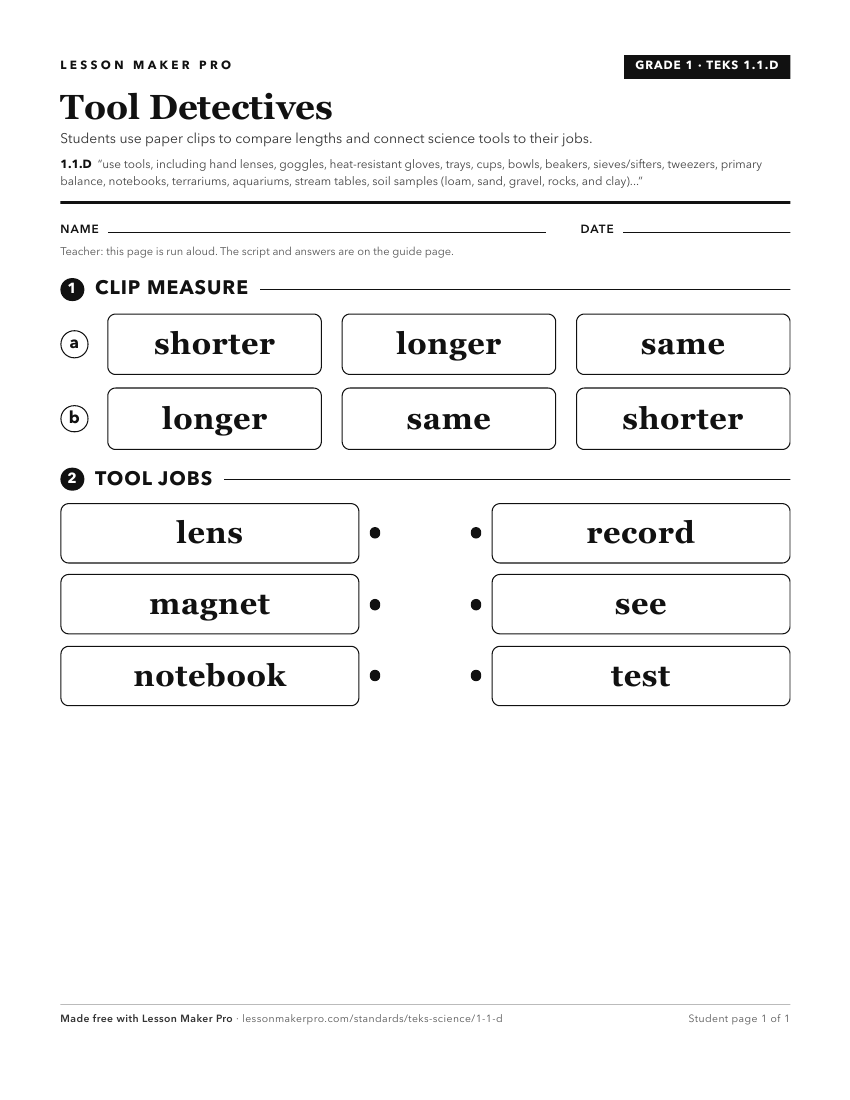 Preview of the 1.1.D printable worksheet