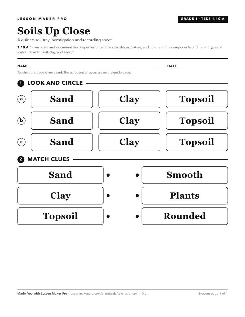 Preview of the 1.10.A printable worksheet