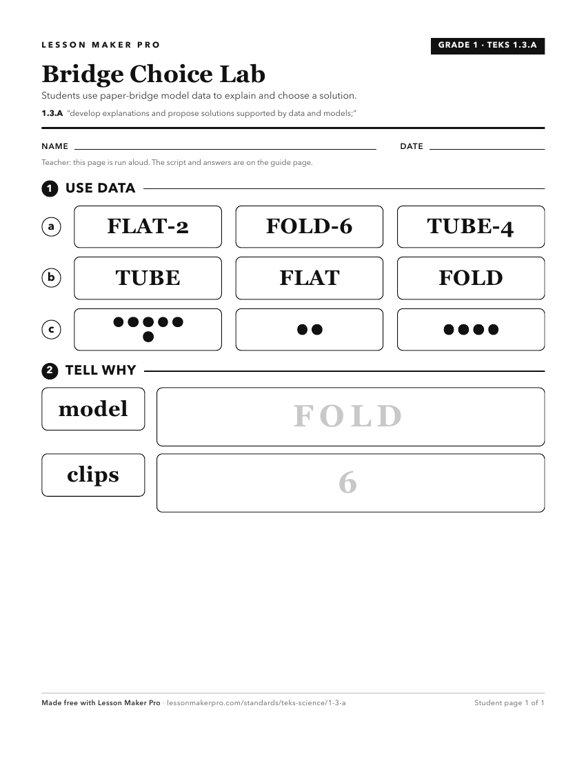 Preview of the 1.3.A printable worksheet