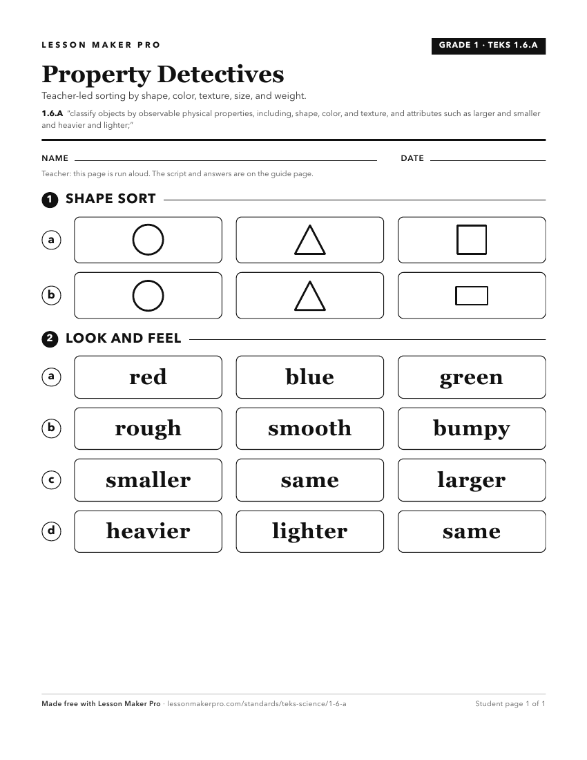 Preview of the 1.6.A printable worksheet