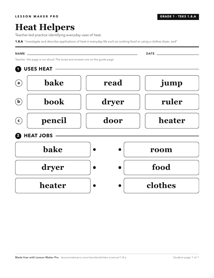 Preview of the 1.8.A printable worksheet
