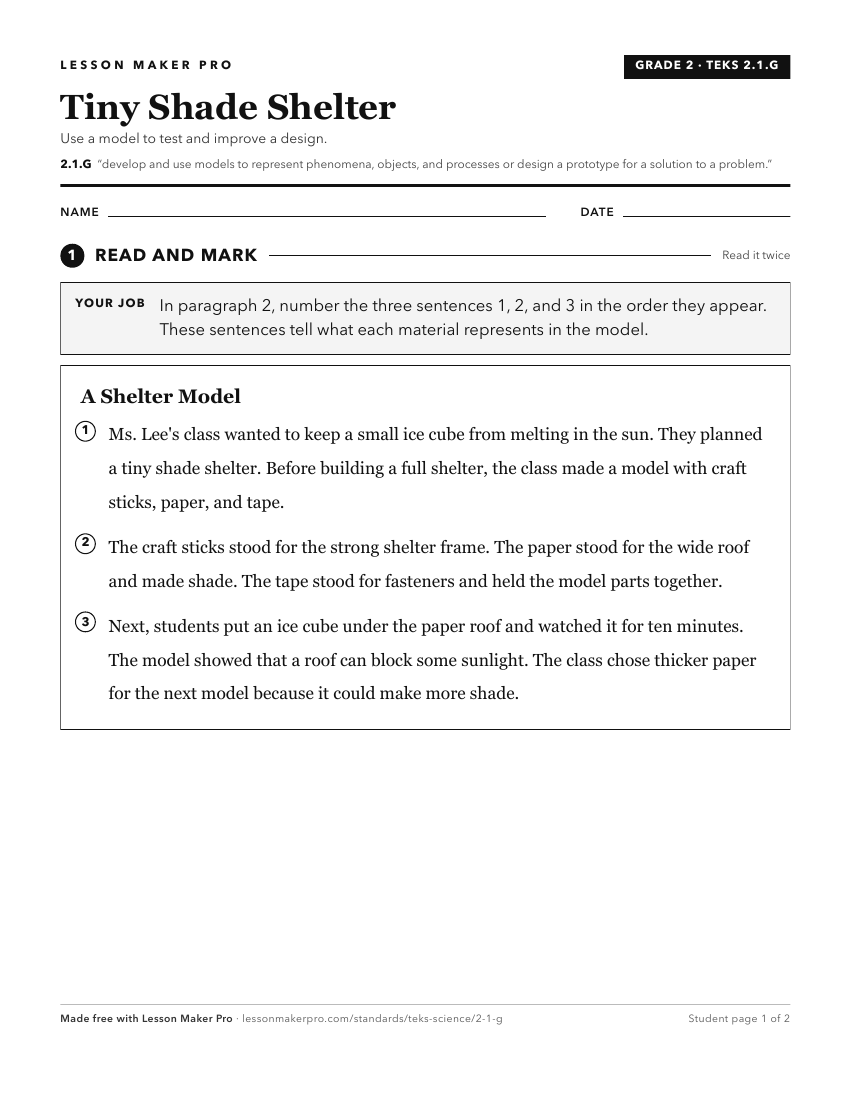 Preview of the 2.1.G printable worksheet