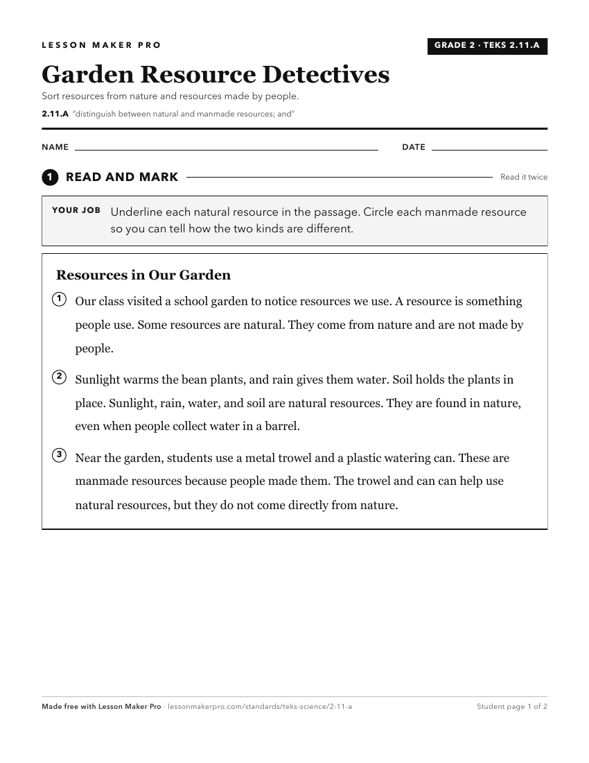 Preview of the 2.11.A printable worksheet