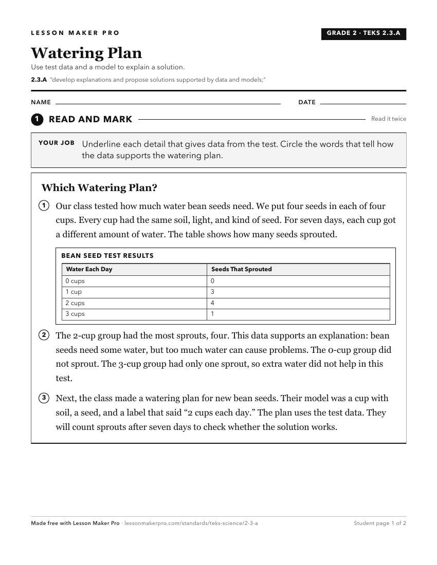 Preview of the 2.3.A printable worksheet