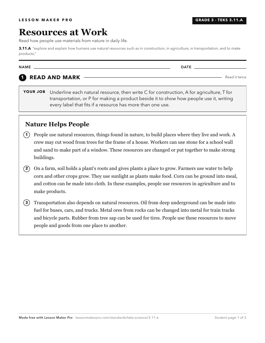 Preview of the 3.11.A printable worksheet