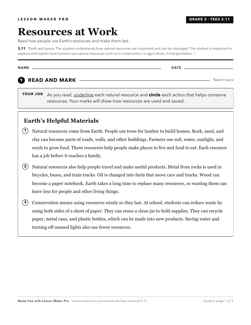 Preview of the 3.11 printable worksheet