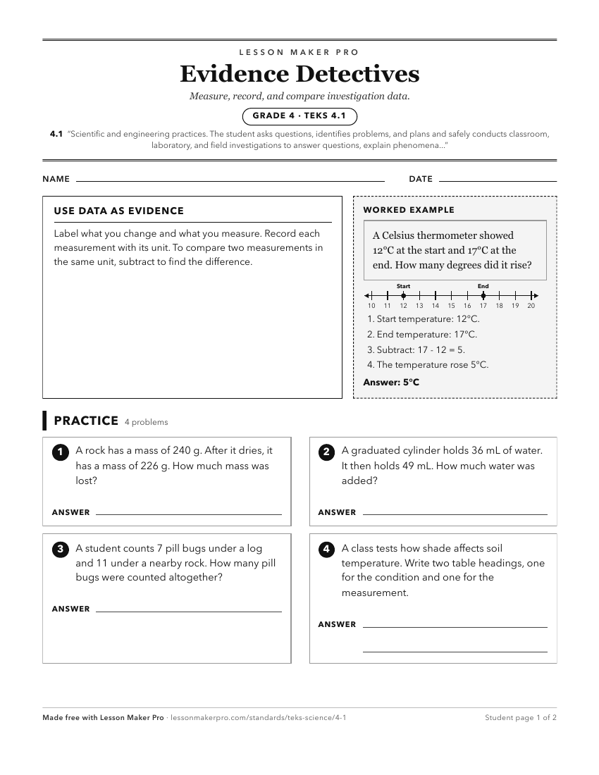 Preview of the 4.1 printable worksheet