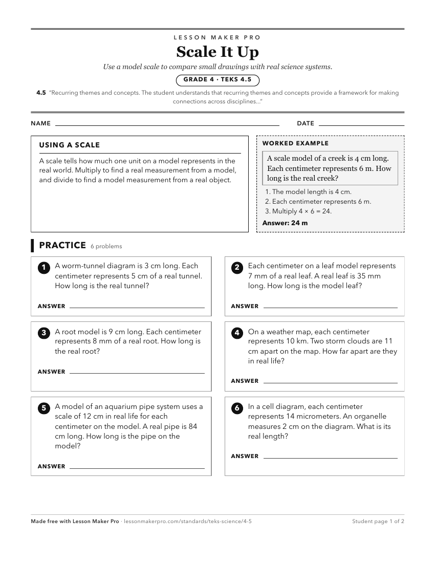 Preview of the 4.5 printable worksheet