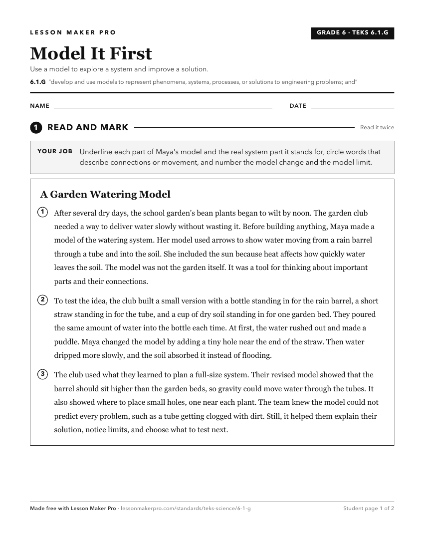 Preview of the 6.1.G printable worksheet