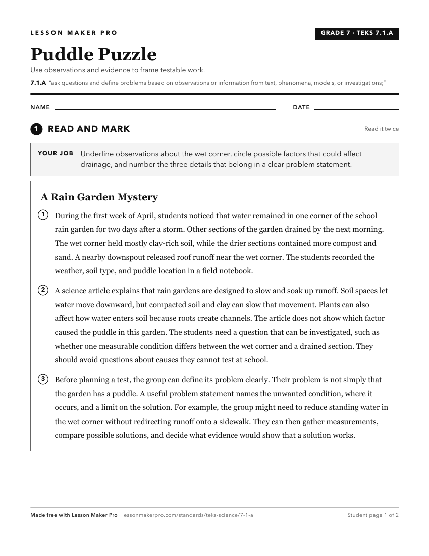Preview of the 7.1.A printable worksheet