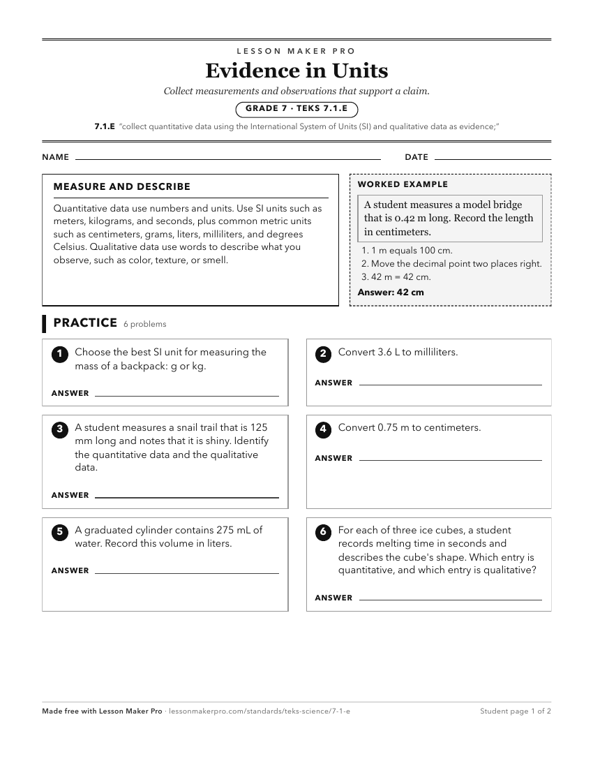 Preview of the 7.1.E printable worksheet