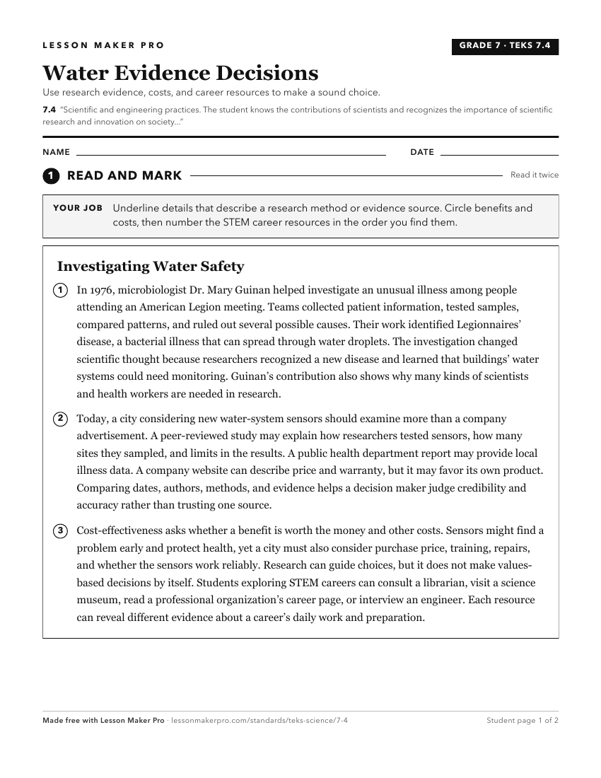 Preview of the 7.4 printable worksheet