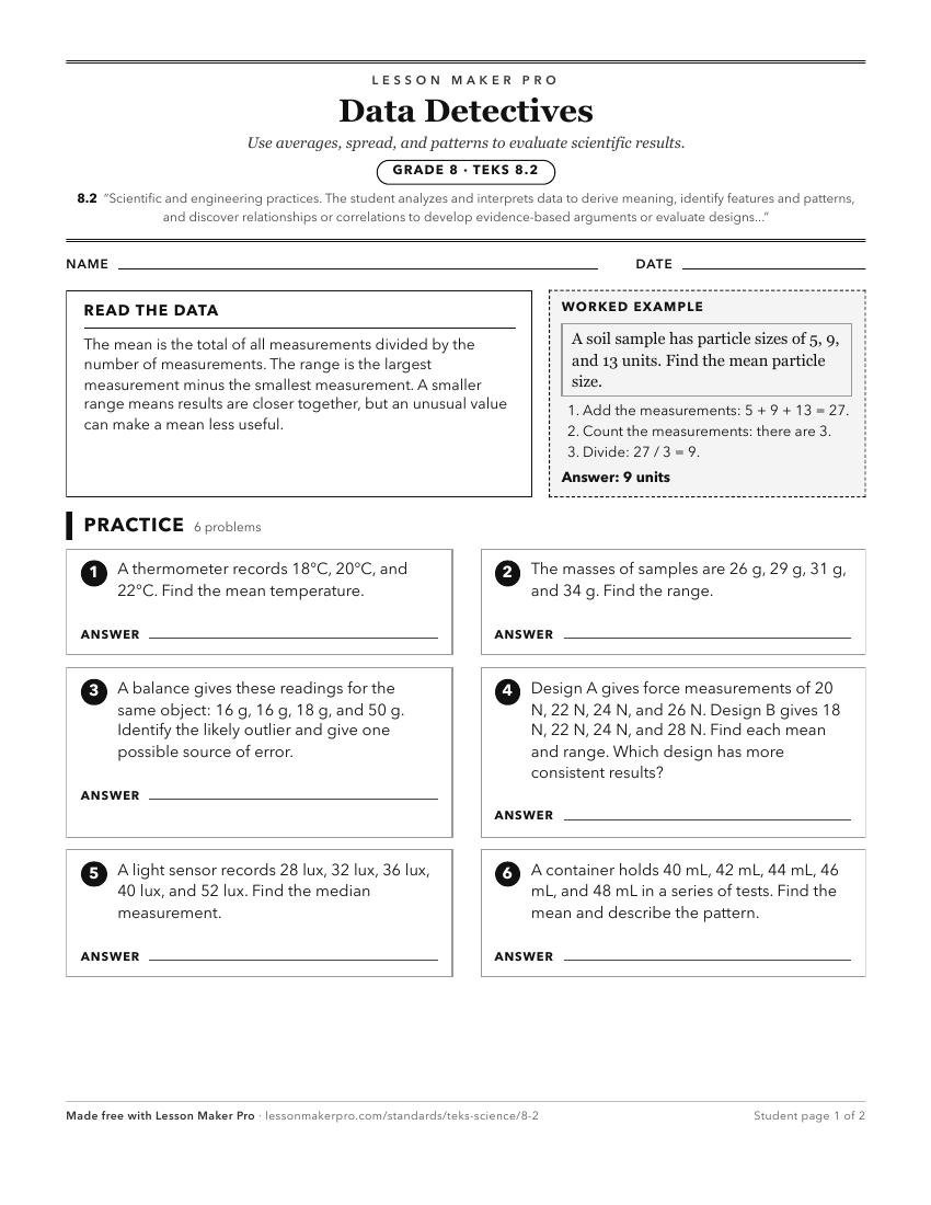 Preview of the 8.2 printable worksheet
