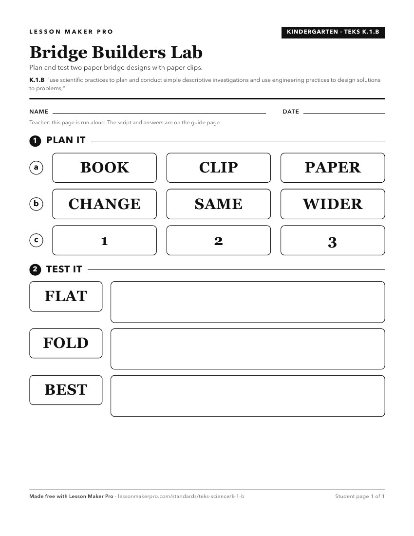 Preview of the K.1.B printable worksheet
