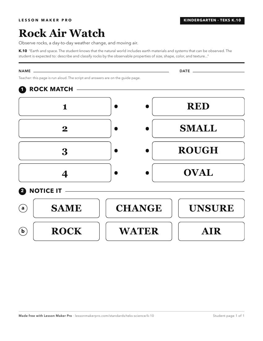 Preview of the K.10 printable worksheet
