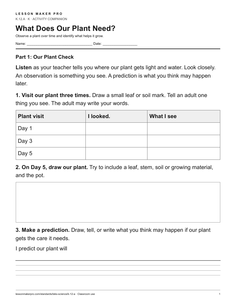 Preview of the K.12.A printable worksheet